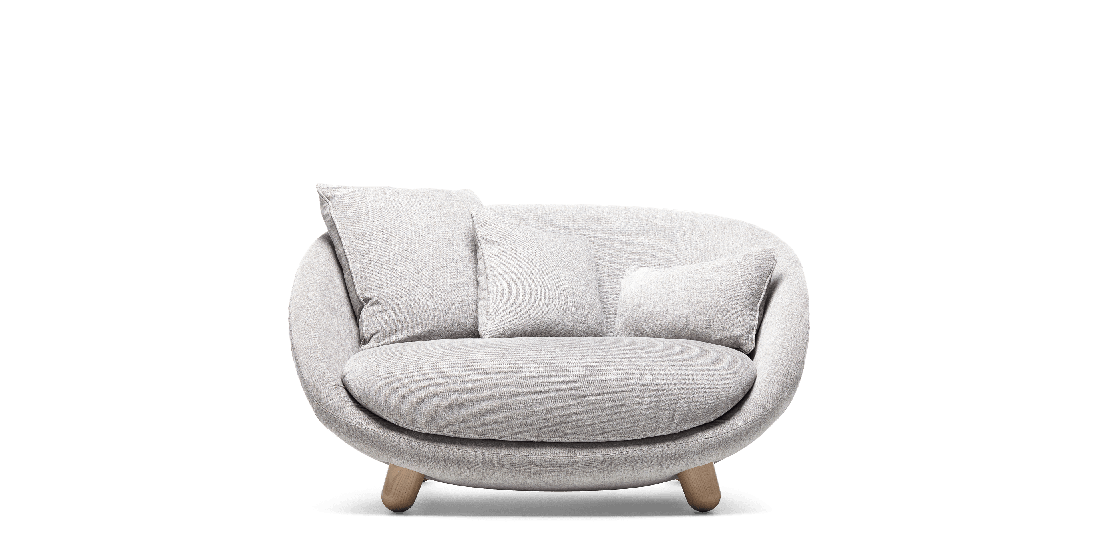 Lofa Sofa light grey front side